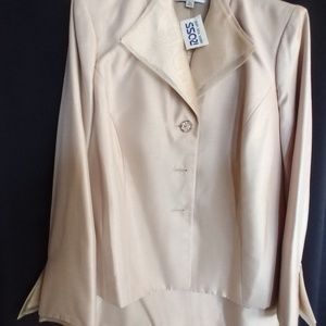Le Suit (cream) new satin suit